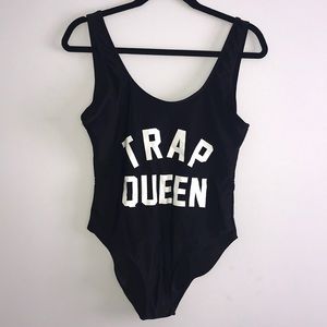 NWOT Trap queen one piece bathing suit